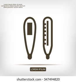 thermometer vector icon