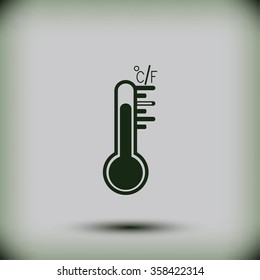 thermometer vector icon
