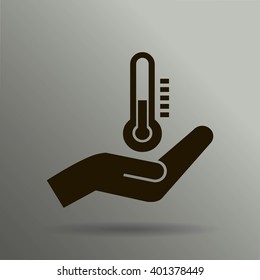 thermometer vector icon