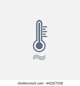 thermometer vector icon