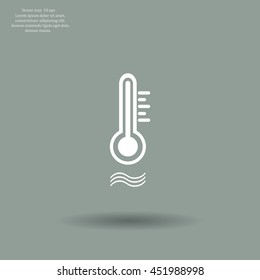thermometer vector icon
