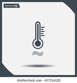 thermometer vector icon