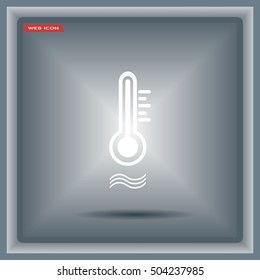 thermometer vector icon