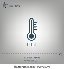 thermometer vector icon