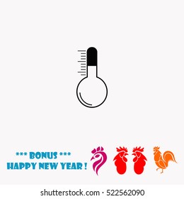 Thermometer vector icon