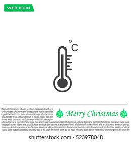 thermometer vector icon