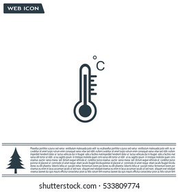 thermometer vector icon