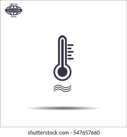 thermometer vector icon