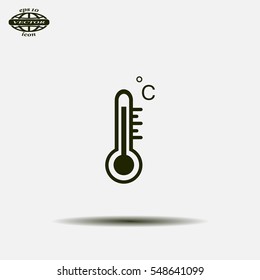 thermometer vector icon