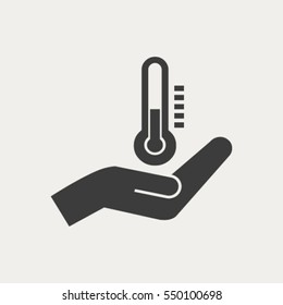 thermometer vector icon