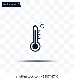 thermometer vector icon