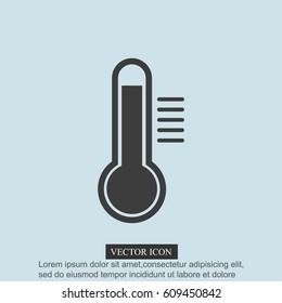 Thermometer vector icon
