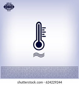 thermometer vector icon