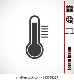 Thermometer vector icon