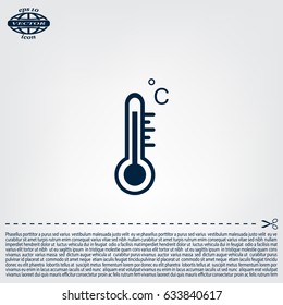 thermometer vector icon