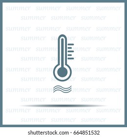 thermometer vector icon