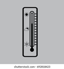 thermometer vector icon