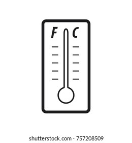 thermometer vector icon 