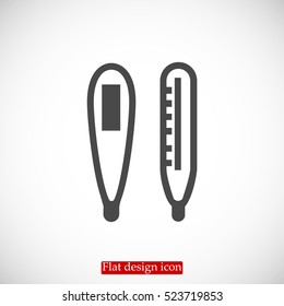 thermometer vector icon, vector best flat icon, EPS