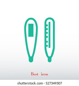 thermometer vector icon, vector best flat icon, EPS