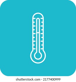 Icono de vector termómetro. Se puede usar para imprimir, móviles y aplicaciones web.
