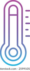Thermometer vector icon. Can be used for printing, mobile and web applications.