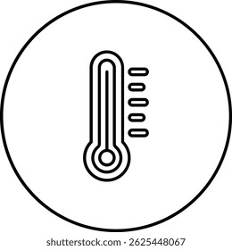 Ícone de vetor do termômetro. Pode ser usado para impressão, aplicativos móveis e da Web.