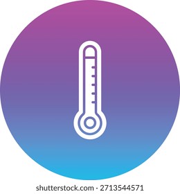 Icono del Vector del termómetro. Se puede utilizar para aplicaciones de impresión, móviles y de Web.