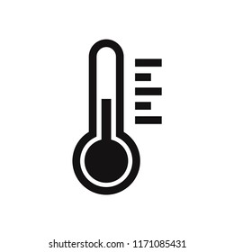 Thermometer vector icon. Celsius,temperature symbol. Flat vector sign isolated on white background. Simple vector illustration for graphic and web design.
