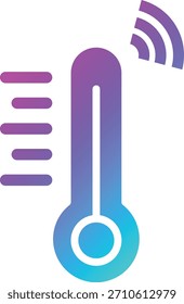Ilustração do design do ícone do vetor do termômetro