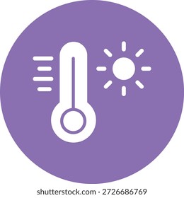 Ilustración de diseño de icono de Vector de termómetro