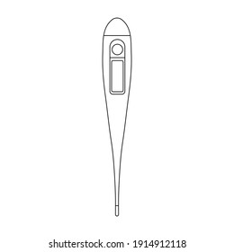 thermometer - vector icon fever sign