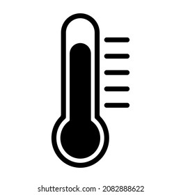 Thermometer vector icon. Thermometer icon, great design for any purposes. Vector eps.