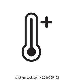 thermometer vector icon illustration symbol