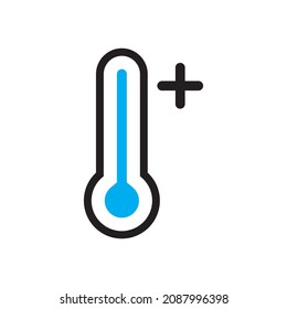 Vektorsymbol des Thermometers
