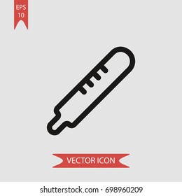 Thermometer vector icon, illustration symbol