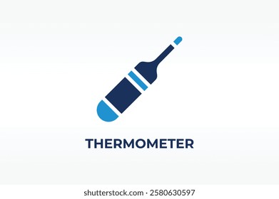THERMOMETER vector, icon or logo sign isolated symbol illustration