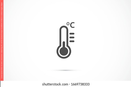 Premium Vector  Weather thermometer with hot temperature flat illustration