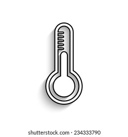 Thermometer  - vector icon with shadow
