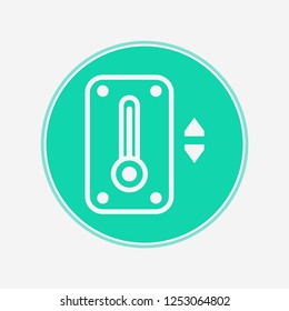 Thermometer vector icon sign symbol