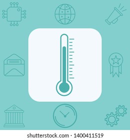 Thermometer vector icon sign symbol