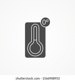 Thermometer vector icon sign symbol