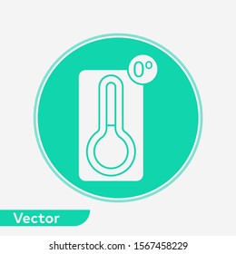Thermometer vector icon sign symbol