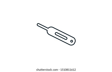 Thermometer vector icon. Simple element illustration. Can be used for web and mobile.
