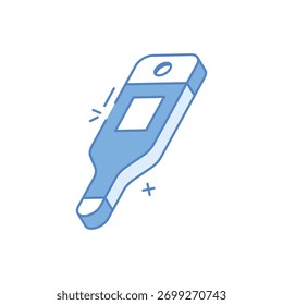 Thermometer vector icon stock illustration