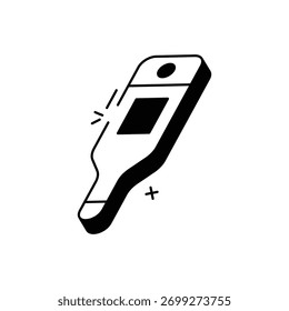 Thermometer vector icon stock illustration