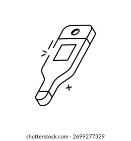 Thermometer vector icon stock illustration