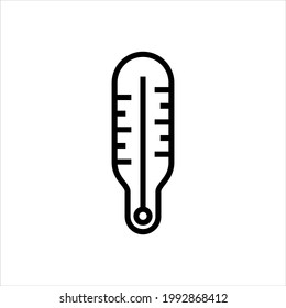 Diseño de símbolo de icono de vector termómetro