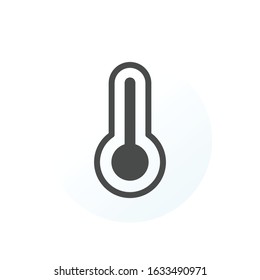 Thermometer vector icon. Temperature symbol modern, simple, vector, icon for website design, mobile app, ui. Vector Illustration