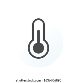 Thermometer vector icon. Temperature symbol modern, simple, vector, icon for website design, mobile app, ui. Vector Illustration